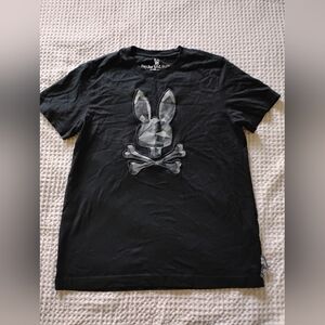 Psycho Bunny Black Graphic T-Shirt